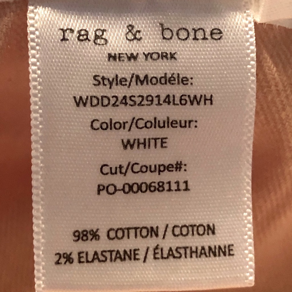 “NEW” rag & bone The Andi High-Rise Wide Leg Cuff - Picture 7 of 7